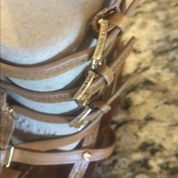 Tory Burch Reggie Gladiator Tan Sandal Size 8 - Picture 8 of 10